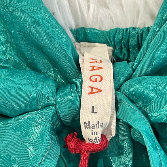 Anthropologie RAGA Maxi Dress Size Large Front Keyhole Tiered Floral Print - Picture 3 of 13